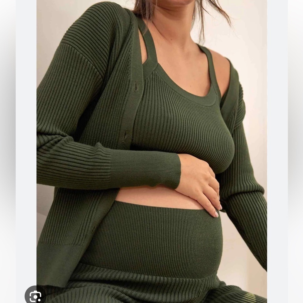 HATCH Ribbed Set (Cardigan, Bra Top & Pants) - Picture 5 of 14